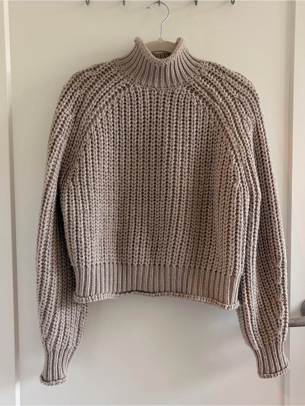 Grey Chunky Knit Sweater